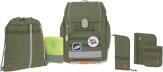 Lässig Schulranzen Set Boxy Unique olive
