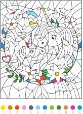 Ars Edition Malbuch Malen nach Zahlen Einh&ouml;rner