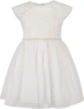 Happy Girls Babykleid M&auml;dchenkleid festlich Bl&uuml;mchen ecru