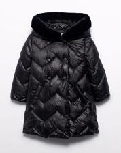 abel &amp; lula M&auml;dchen Winter Jacke lang schwarz