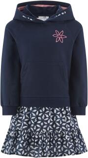 Happy Girls Teens Mädchen Sweat-Kleid mit Volant-Rock blau