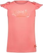 Le Chic Mädchen T-Shirt Kurzarm mit Logo-Druck coralle