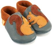 Orangenkinder Baby Schuhe aus Leder Krabbelschuhe Eichhörnchen