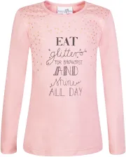Happy Girls M&auml;dchen Shirt Langarm bedruckt dusty rose