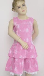 Topo Sommerkleid Kinder Mädchen Kleid Ruby pink