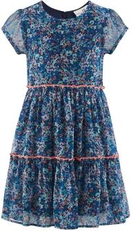 Happy Girls Kinderkleid Mädchen Kleid Blüten blau