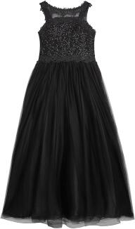 Danamade festliches Teens Mädchen Kleid lang Ella schwarz