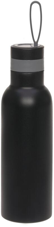 Lässig Edelstahl Trinkflasche BOLD schwarz