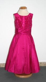 Blumenkind Mädchen Kleid festlich Terese fuchsia