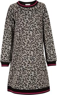 Happy Girls Teens Mädchen Sweat Kleid Leo anthrazit