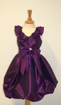 Kinder Mädchen Kleid festlich Kelly violett