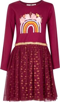 Happy Girls Mädchen Kinder Kleid Regenbogen berry