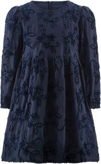 Happy Girls Mädchen Kinder Kleid festlich Floral blau vorne