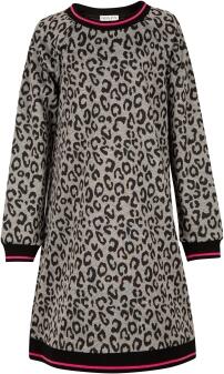 Happy Girls Teens Mädchen Sweat Kleid Leo anthrazit