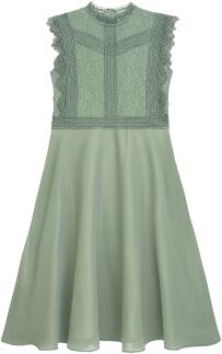 Danamade festliches Teens Mädchen Kleid Anna grün