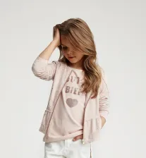 Creamie Kinder M&auml;dchen T-Shirt TOUT VA BIEN rosa
