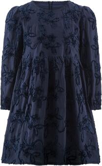 Happy Girls Mädchen Kinder Kleid festlich Floral blau vorne