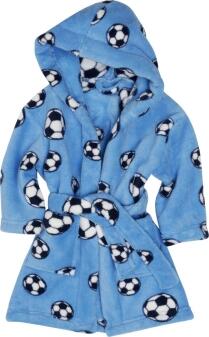 Kinder Bademantel Fleece Fußball