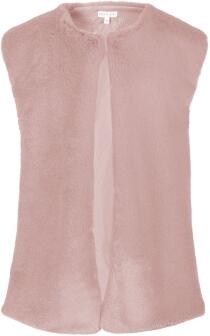 Happy Girls Mädchen Weste lang Kunstfell dusty rose