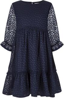 Happy Girls Mädchen Kleid festlich Konfirmation Volant blau