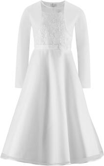 Eisend Girls klassisches Kommunionkleid Bente weiß