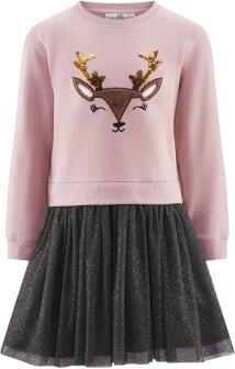 Happy Girls Mädchen Kleid Kinderkleid Weihnachten dusty rose