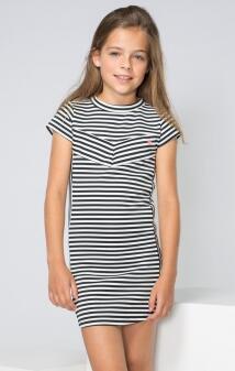 Like Flo Teens Kinder Mädchen Sweat Kleid Streifen