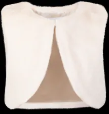 Happy Girls Kinder Weste kurz Kunstfell ecru