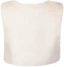 Happy Girls Kinder Weste kurz Kunstfell ecru