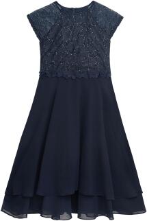 Danamade festliches Teens Kleid Konfirmation Ines blau