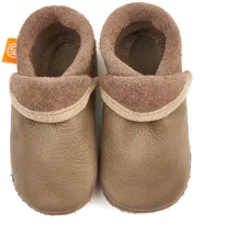 Orangenkinder Baby Schuhe aus Leder Krabbelschuhe Klassik beige