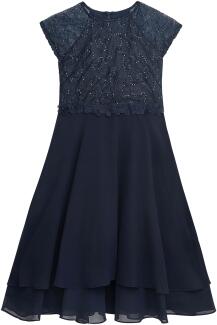 Danamade festliches Teens Kleid Konfirmation Ines blau