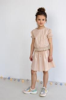 Nono festliches Kinderkleid Mayka light gold