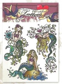 Kinder Tattoo Meerjungfrau