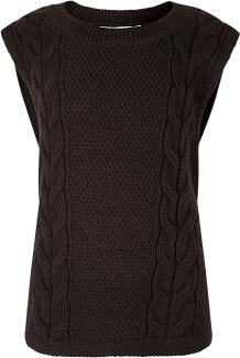 Happy Girls Teens Kinder Mädchen Pullunder Zopf schwarz