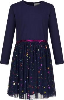 Happy Girls Mädchen Kleid Sternchen blau