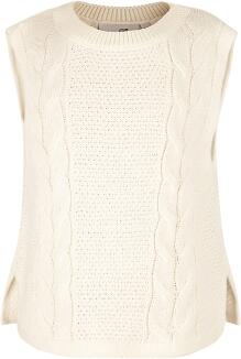 Happy Girls Teens Mädchen Pullunder Zopf ecru