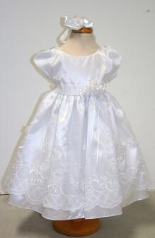 ceci kid festliches Babykleid Taufkleid Maria weiß