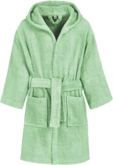 Kinder Bademantel Frottee mint
