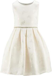 Happy Girls Kommunion Mädchen Kleid festlich Schmetterlinge ecru