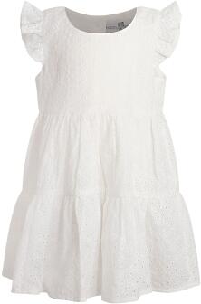 Happy Girls Kinder Kleid Sommerkleid Lochstickerei ecru