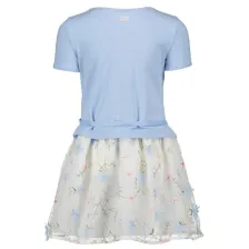 Le Chic Kinder M&auml;dchen Kleid mit besticktem T&uuml;llrock