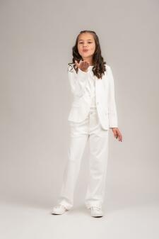 Danamade Teens Mädchen festlicher Blazer ecru