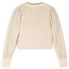 Nono M&auml;dchen Bluse Plissee light gold