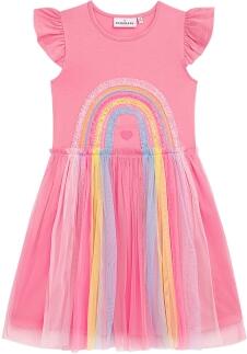 DANAMADE Mädchen Kleid Sommerkleid Regenbogen Carla candy