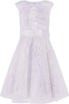 Happy Girls Mädchen Kleid festlich Ausbrenner Fleure ecru