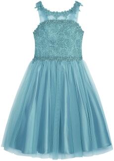 Danamade festliches Teens Mädchen Kleid Celia smoke blue