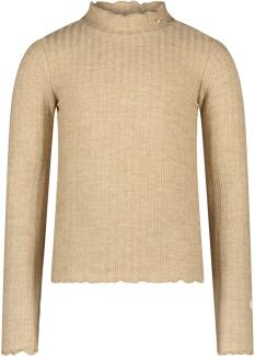 Le Chic Mädchen T-Shirt mit Struktur beige