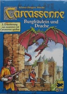 Hans im Glück Spiel Carcassonne Burgfäulein und Drache 2005