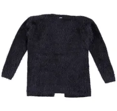 Sarabanda M&auml;dchen Strickjacke Cardigan Fransengarn schwarz
